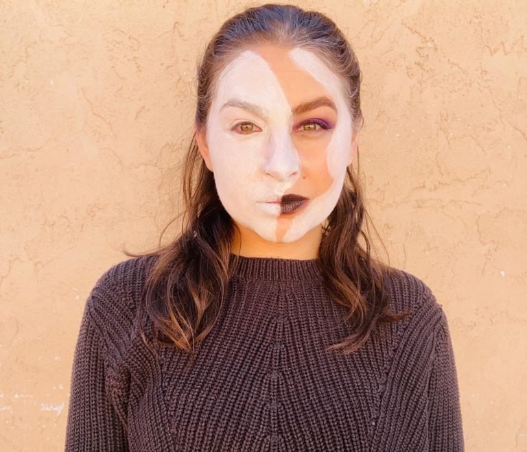 My Daring Halloween Makeup Results: Blank Slate